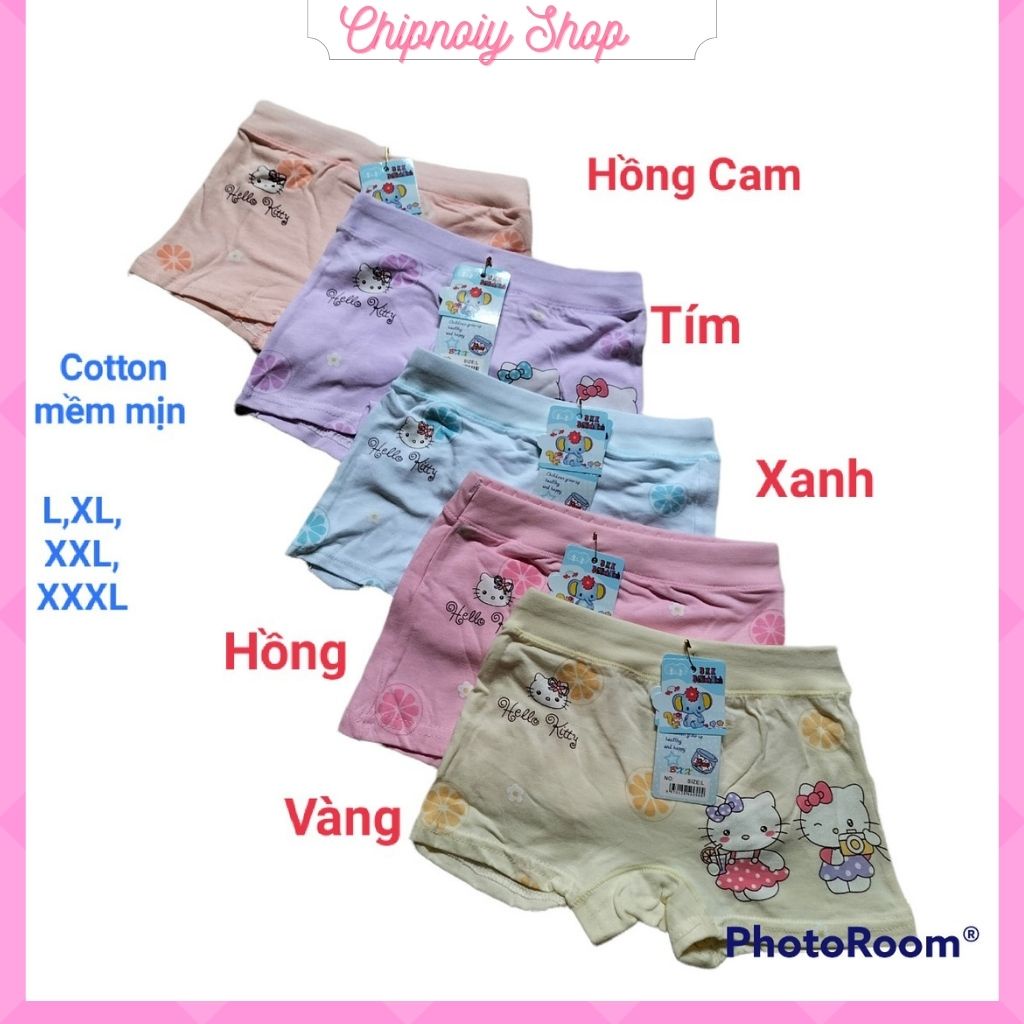 Quần chip đẹp cho bé gái cotton mềm mịn quần lót đùi trẻ em cao cấp bảo vệ cho bé yêu CHIPNOIY SHOP