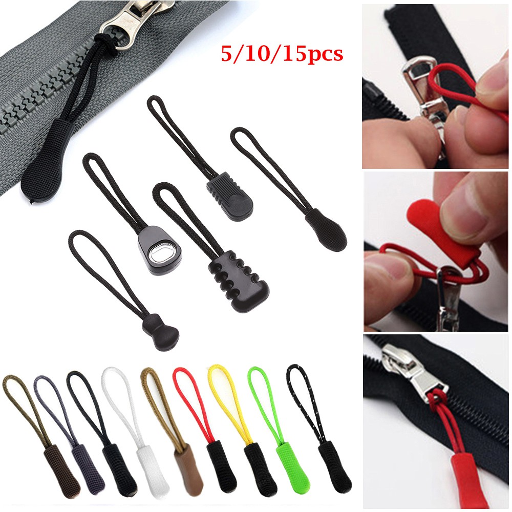5/10/15pcs Phụ kiện dây cố định khóa kéo cho trang phục thiết kế tiện dụng