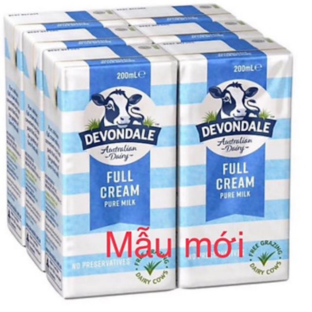 Sữa úc devondale 200ml.date 26/04/2022