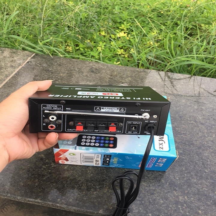 Amply Mini, Ampli 12v MXZ-328 Nghe Nhạc Đánh Chim Đêm Loại Khỏe