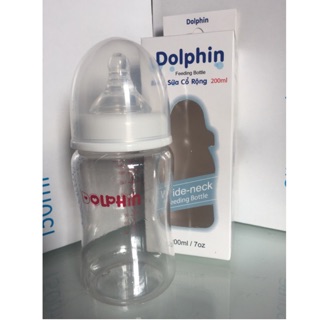 Bình sữa cổ rộng Dolphin 200ml