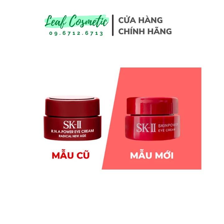 Kem Mắt Phục Hồi Tái Tạo SK-ii / SKii / SK2 RNA Power Eye Cream Radial New Age 2.5g