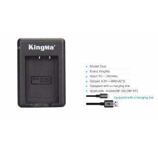 Combo Kingma 2 pin 1 sạc cho Sony ( NP-BX1 )