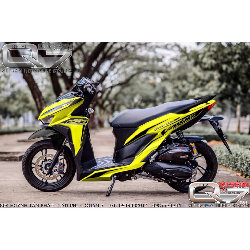 Tem rời vario - vàng đen - decalq7
