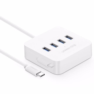 Cáp usb type c sang hub 4 cổng usb 3.0 có hỗ trợ chức năng otg ugreen 30316