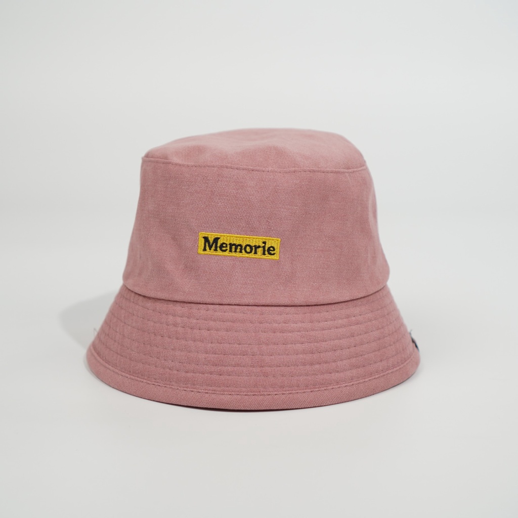 Mũ bucket vành cụp thêu chữ MEMORIE Nón tai bèo chất nỉ nhung cao cấp thời trang form unisex nam nữ B10