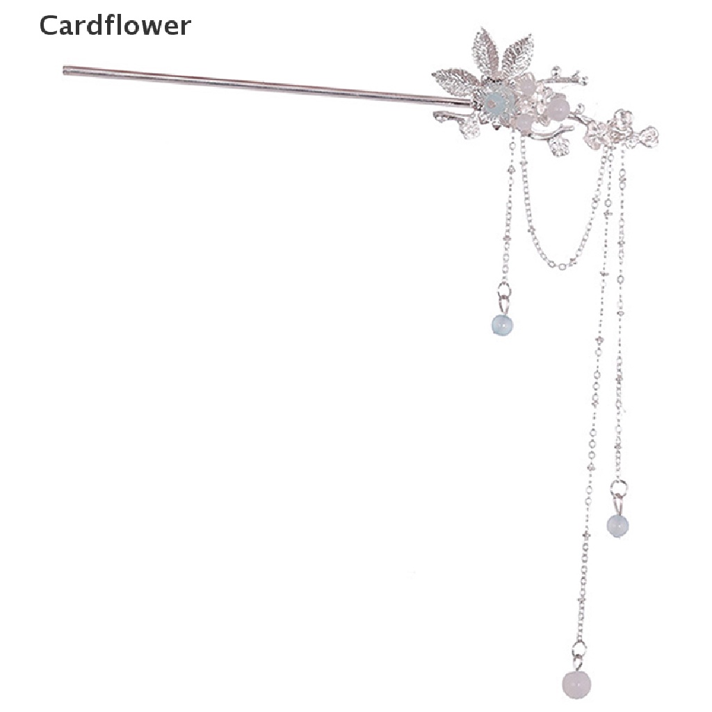 &lt; Cardflower &gt; Trâm Cài Tóc Tua Rua Dài Pha Lê Phong Cách Trung Hoa Cổ Điển Mới Dành Cho Cô Dâu Noiva Tiệc Cưới