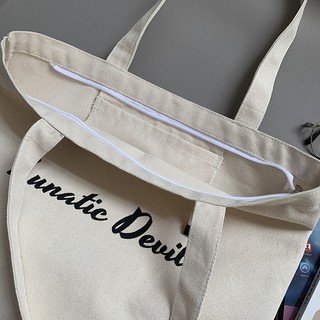 Túi Tote Vải Canvas Lunatic Devil