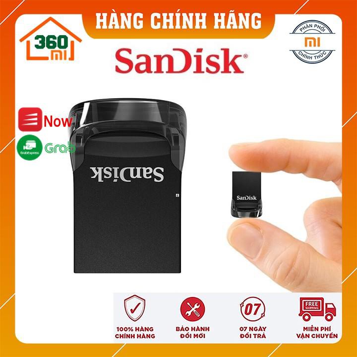 [ Chính Hãng] USB 3.1 SanDisk CZ430 16Gb/ 32Gb/ 64Gb/ 128Gb Ultra Fit Flash Drive tốc độ upto 130MB/s