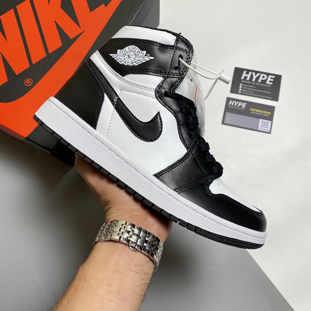 Giày Jordan 1 High Black White  - Hype Sneaker | Phiên bản 1:1 chuẩn