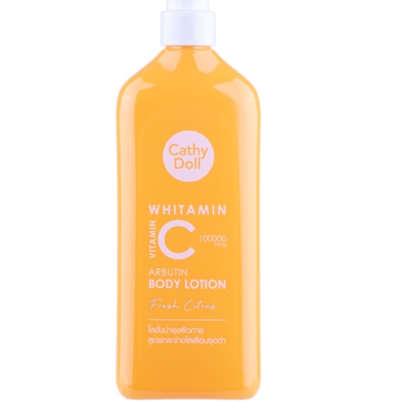 Sữa dưỡng thể trắng da mờ thâm Cathy Doll Whitamin Vitamin C Arbutin Body Lotion 150ml,450ml