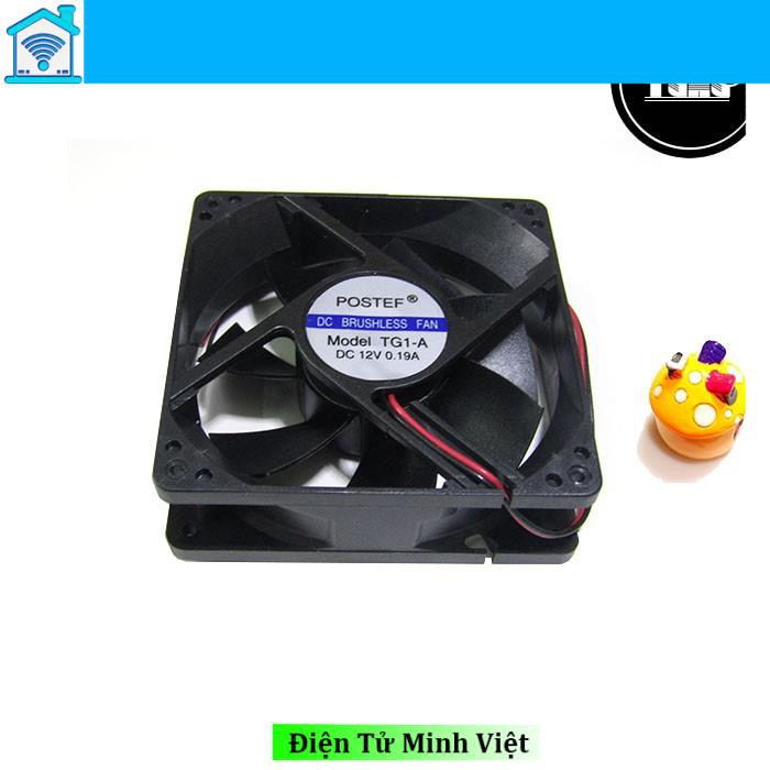 Quạt Tản Nhiệt 12V-8x8x2,5cm