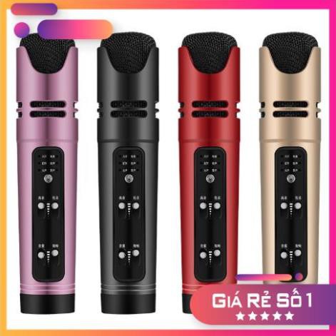 Micro C16 Hát Karaoke Livestream 3in1 [Loại 1, đủ phụ kiện, tiếng vang to, rõ đủ 6 chế độ âm thanh]