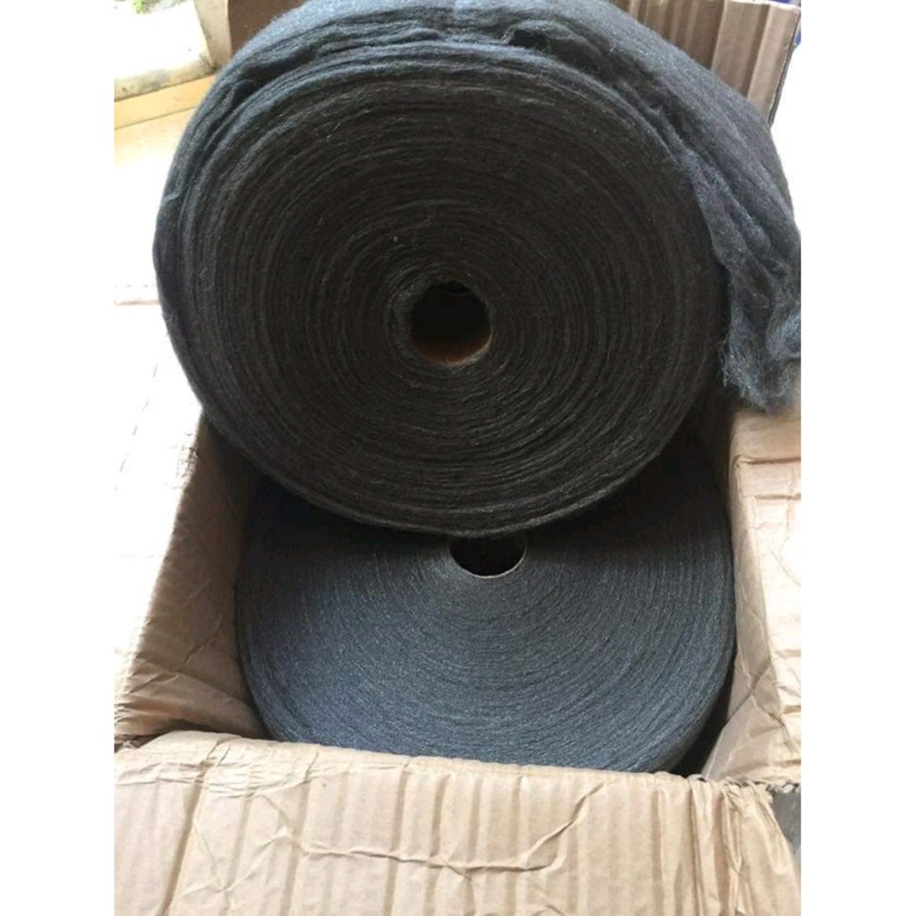 Bùi nhùi thép (steel wool) cuộn lớn 2.3kg dài 27m (đánh bóng, chà nhám, xoay chơi tết)