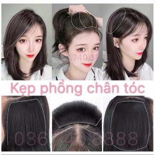 sét phồng chân tóc giả
