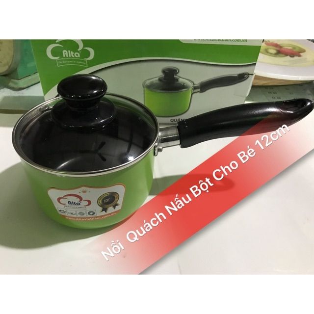 Nồi nấu bột cho bé 12cm (quách chống dính quấy bột trẻ em)