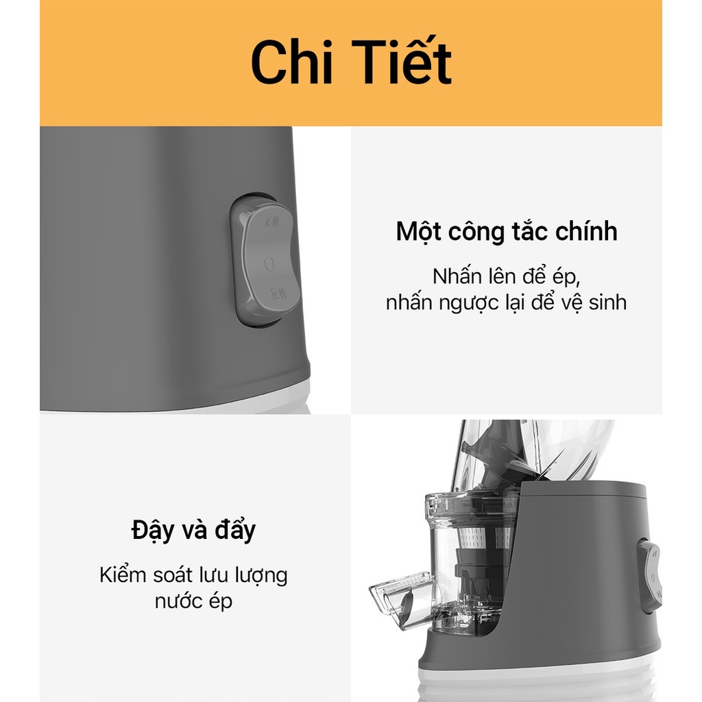 Máy Ép Chậm Đa Năng-Máy Ép Chậm Trái Cây Hoa Quả Rau Củ Xiaomi BUD BJ-32