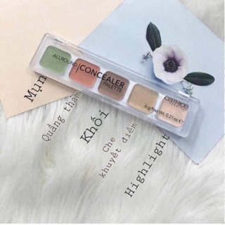 bảng che khuyết điểm 5 ô catrice