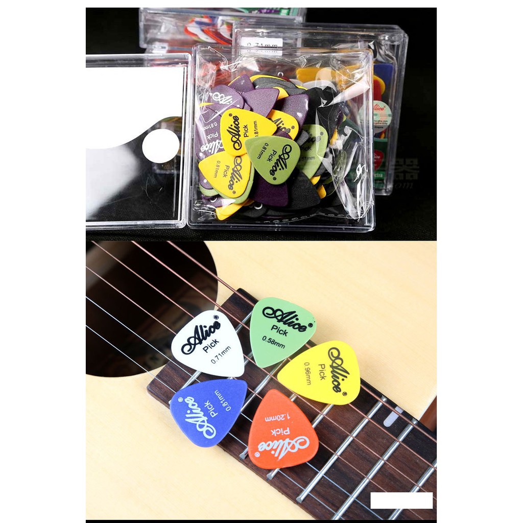 Phím Gảy - Pick gảy đàn guitar đủ loại xà cừ cao cấp nhiều màu /Hàng thương hiệu rõ ràng chất lượng