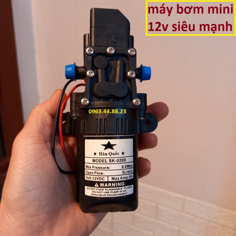 máy bơm tăng áp mini 12v - máy bơm phun sương 12v