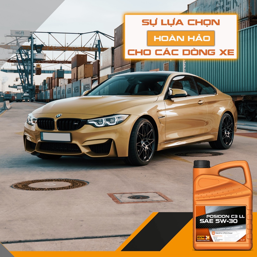 Dầu nhớt Ôtô - Xe hơi tăng thời gian sử dụng nhớt Rymax Posidon C3 LL SAE 5W30  - Hàng nhập khẩu Châu Âu