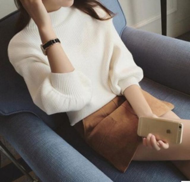 [Hình Thật Cuối] Áo Len Quảng Châu Tay Phồng Sang Chảnh Len Dày Mịn | BigBuy360 - bigbuy360.vn