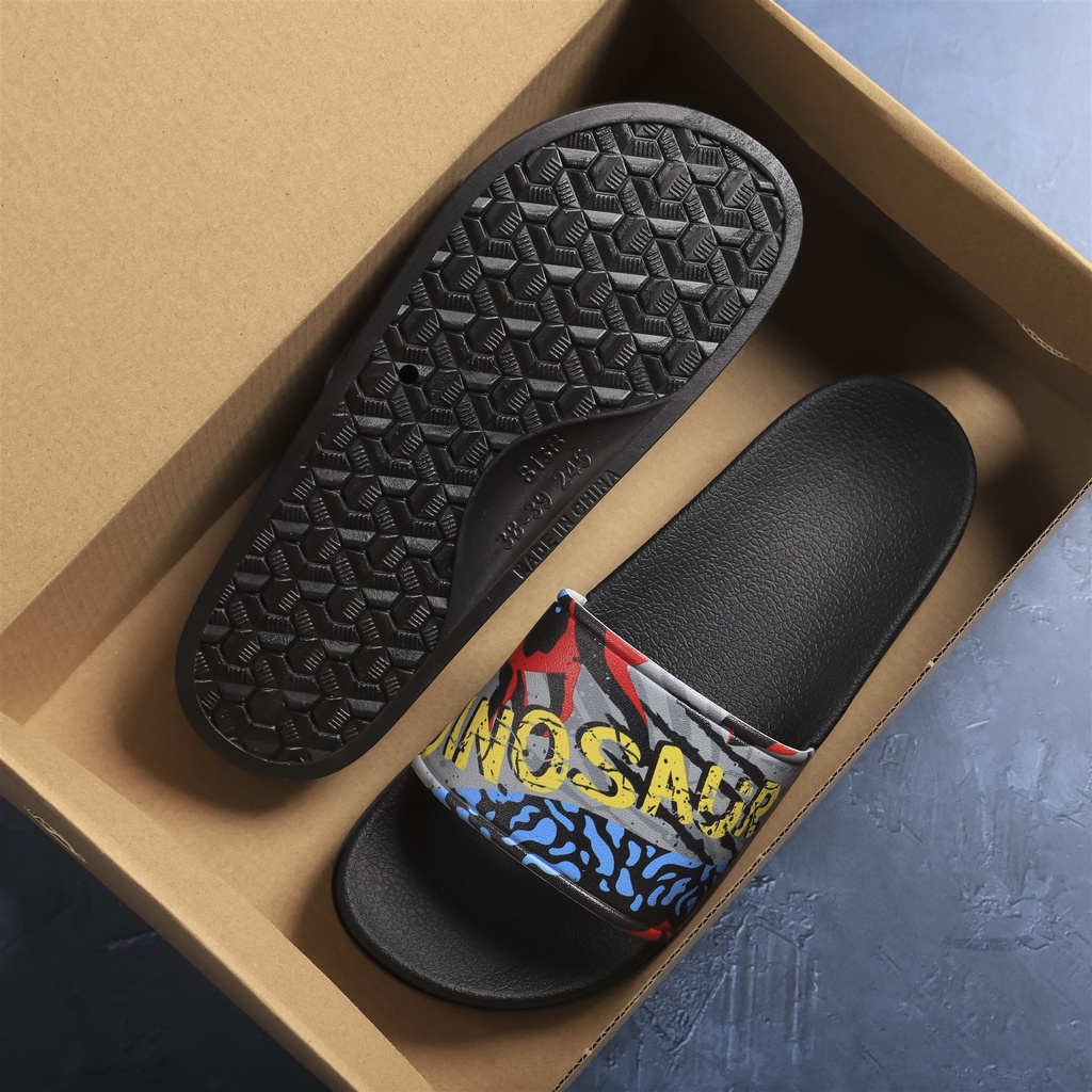 Dép Quai Ngang Unisex DETU DNT5 (Đen/Đen)