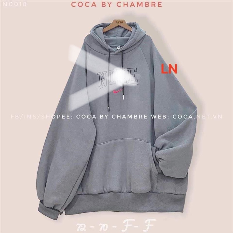 Áo hoodie nỉ 5D chữ ngực LN11
