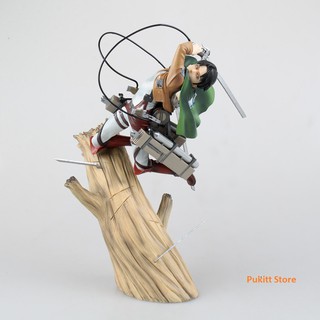 Mô hình Attack On Titan - Mô hình Levi Eren Mikasa AOT01