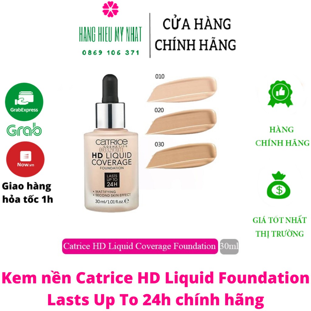 Kem nền Catrice HD Liquid Coverage Foundation