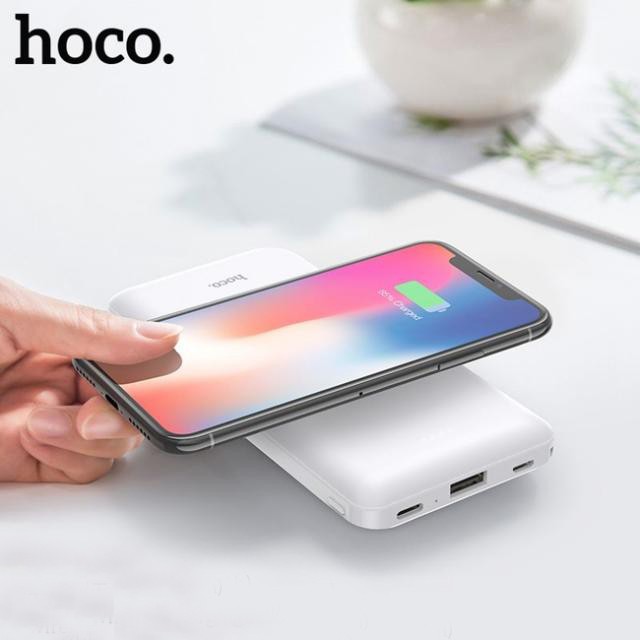 Sạc dự phòng không dây Hoco J50 10.000 mAh hỗ trợ sạc iphone, android, samsung, ios, xiaomi