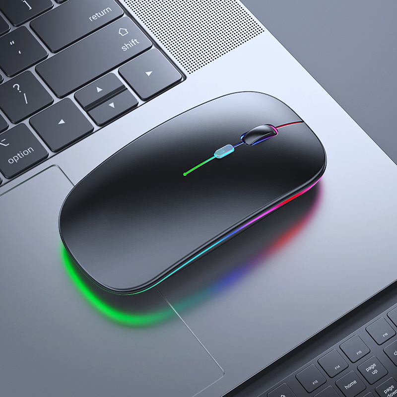 Chuột không dây có đèn RGB 2.4GHz 1600DPI chất lượng cao