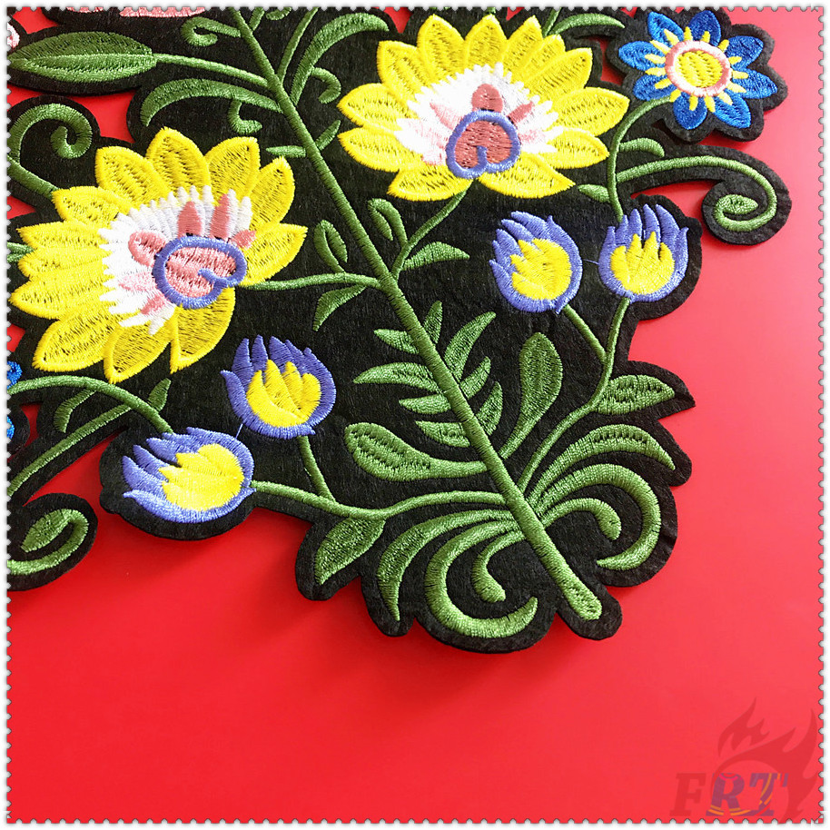 ✿ Miếng Dán Ủi Quần Áo Hình Hoa Xinh Xắn ✿ 1 Miếng Vá Ủi Quần Áo Hình Huy Hiệu (L-07100)