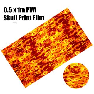 Phim dán chuyển nước in hình ngọn lửa PVA 0.5 x 1m