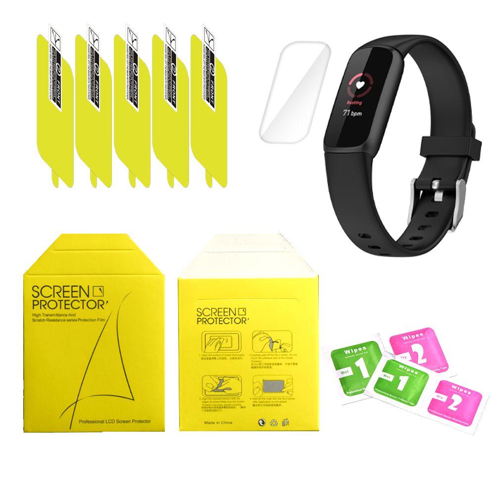 BTLIMER Set 5 MiếNg DáN Trong SuốT BảO Vệ MàN HìNh ĐồNg Hồ Fitbit Luxe
