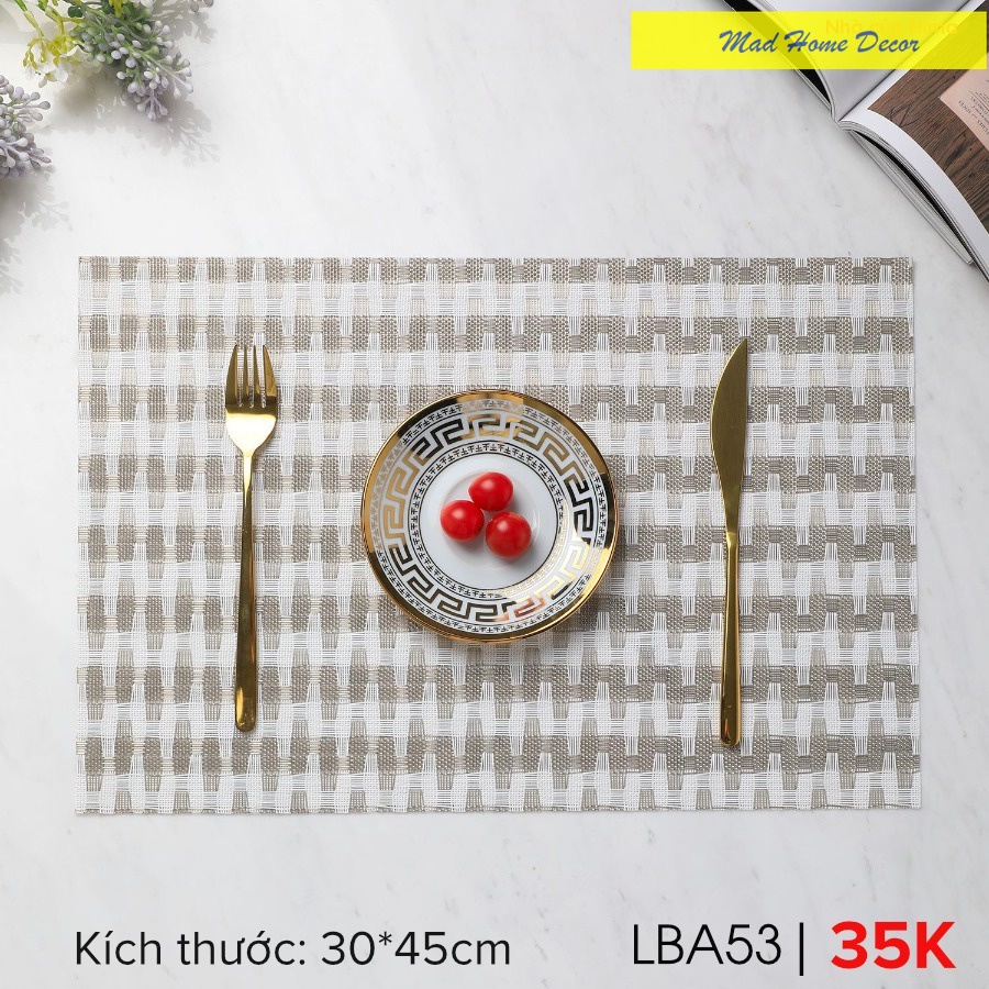 Tổng hợp những mẫu lót bàn ăn mới nhất - chỉ #35K] Những tấm lót bàn ăn sẽ khiến bàn ăn thực sự trang trọng