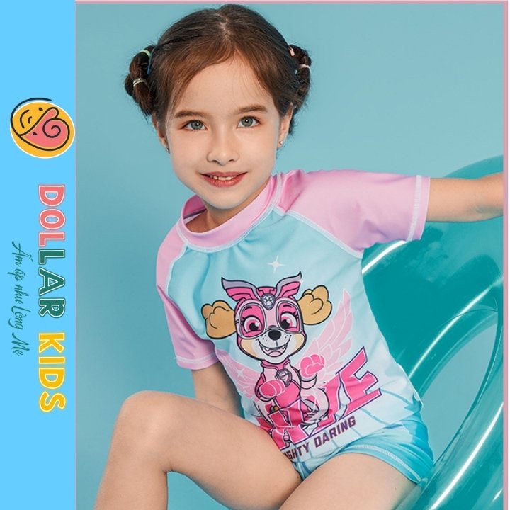 Đồ Bơi Bé Gái Liền Thân Dollar kids Size Đại, Bộ Đồ Bơi Cho Bé Chó SKYE Từ 10kg Đế