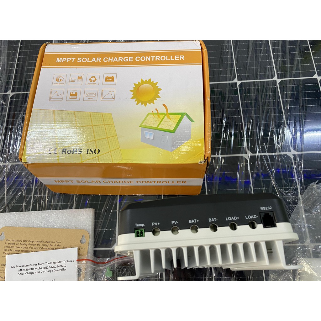 Điều Khiển Sạc tấm pin năng lượng mặt trời 12/24V mppt 3 phiên bản ML2420