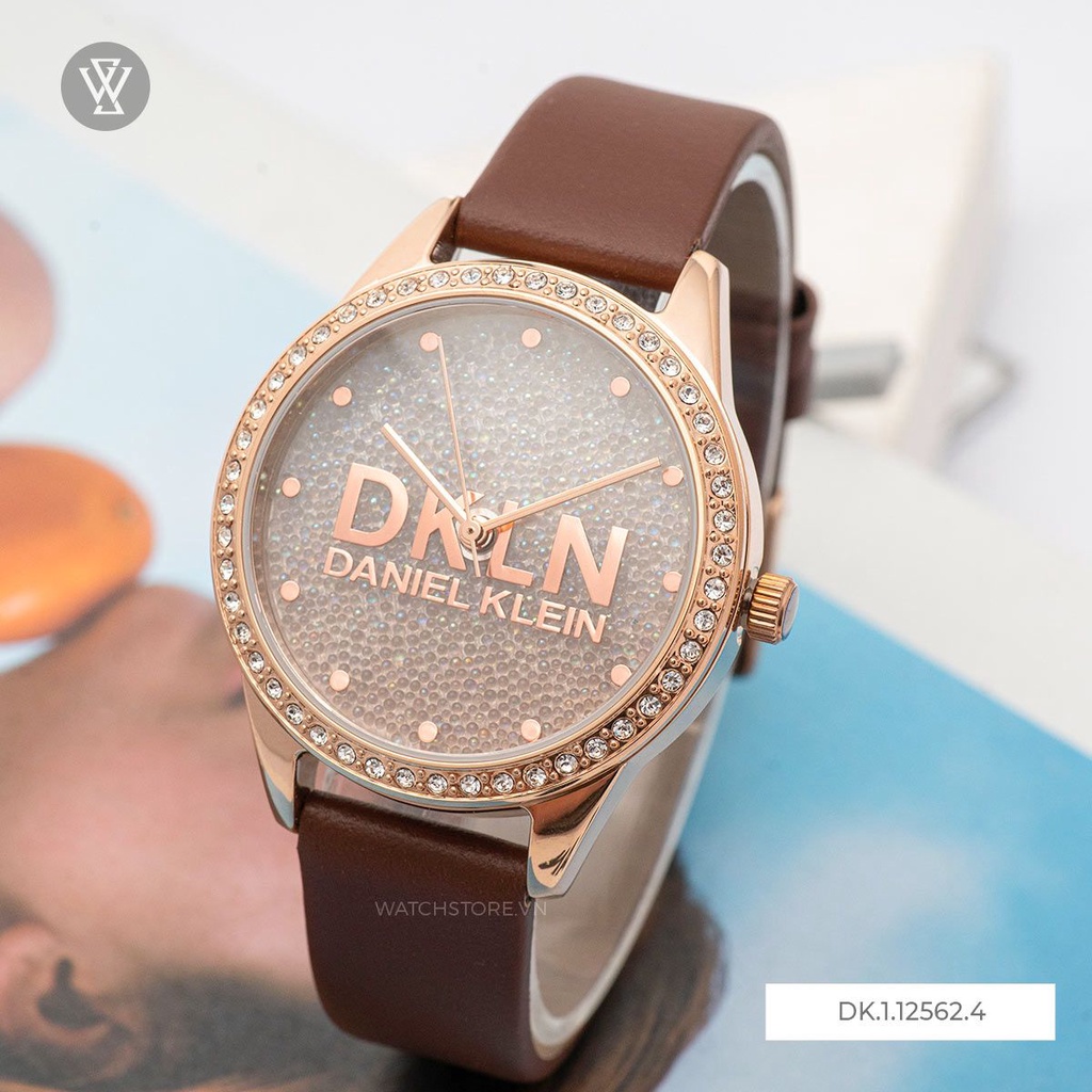 Đồng Hồ Quartz Nữ Daniel Klein WATCHSTORE DK.1.12562.4 Mặt Kính Khoáng 36mm, Dây Da, Vỏ Thép Không Gỉ
