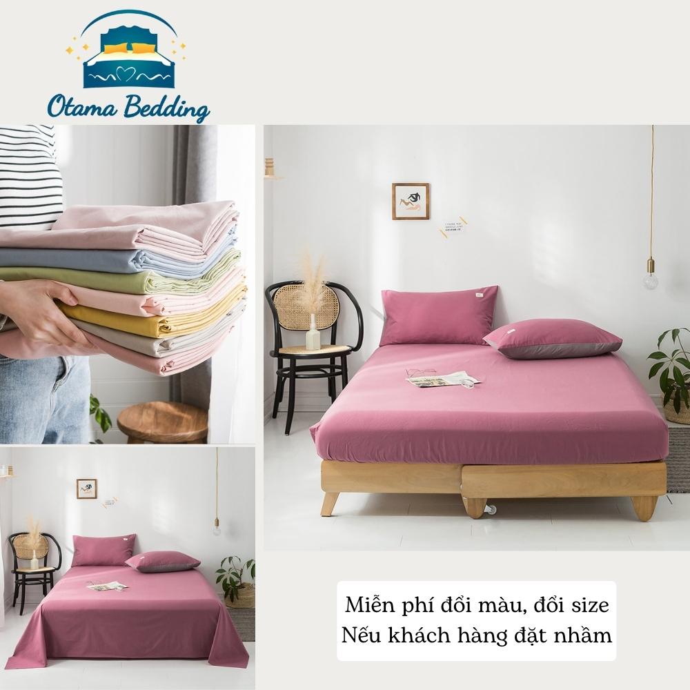 Bộ ga gối cotton tici drap giường bọc đệm bo chun miễn phí đầy đủ kích cỡ - Otama Bedding | BigBuy360 - bigbuy360.vn