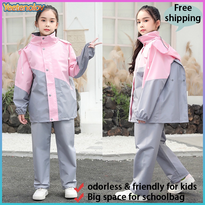 ★Hàng Có Sẵn★Áo Mưa baju hujan budak perempuan Chống Thấm Nước baju hujan kanak Cho Trẻ Em