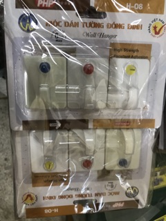 Combo 60 vĩ móc dán tường (3cái/1vĩ)