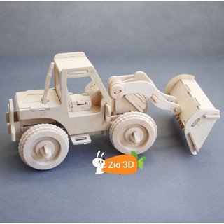 Mô hình lắp ráp gỗ 3D Xe Ủi Đất
