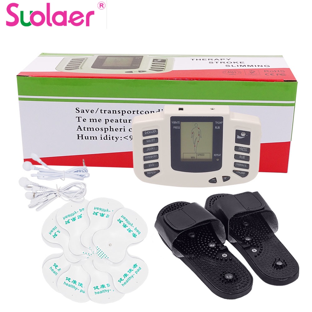 Máy mát xa Suolaer với 16 tấm điện cực kích thích cơ toàn thân giúp cơ thể thư giãn