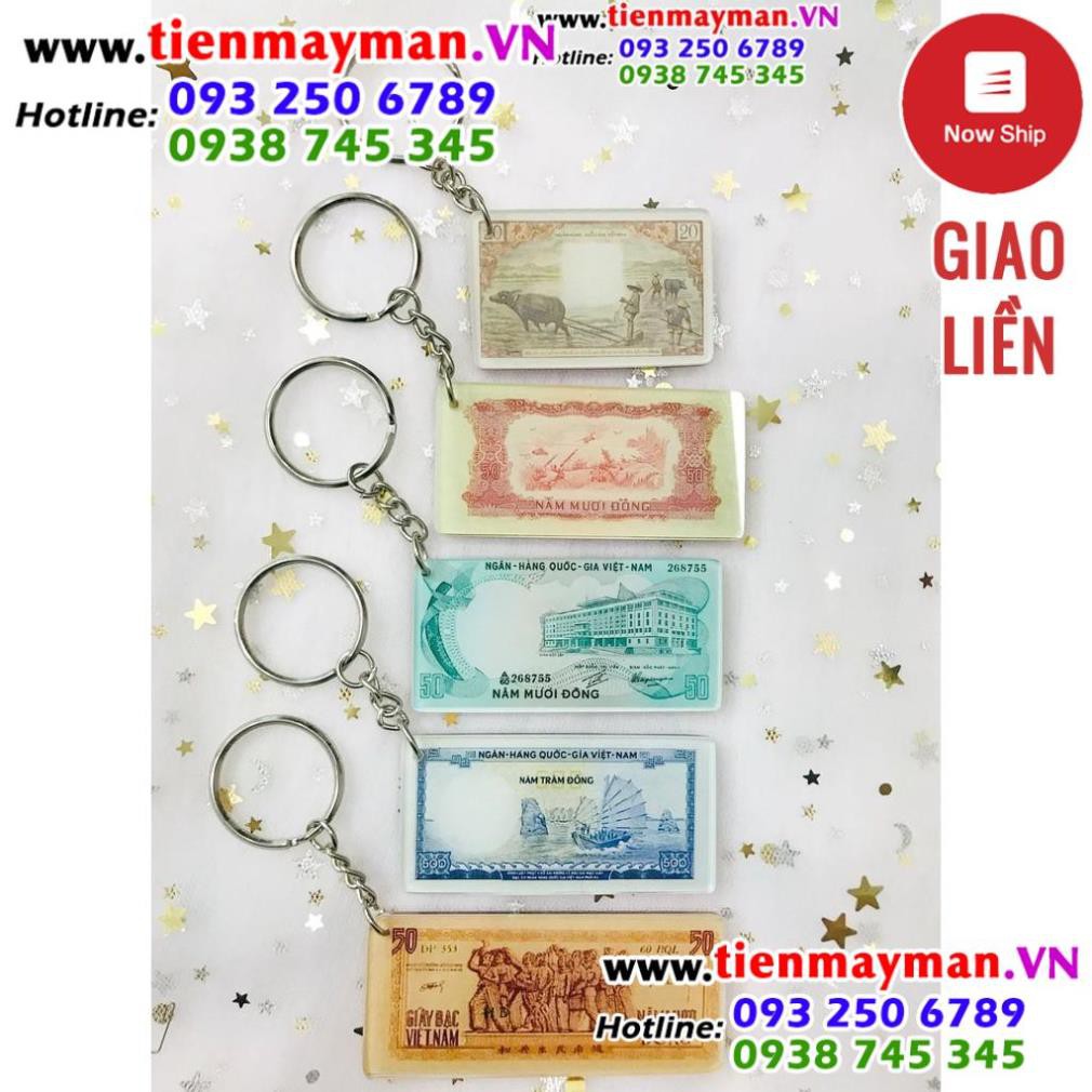 [giá sĩ] (SET 2) 05 cái Móc Khóa Tiền Xưa Việt Nam gồm các mẫu như hình (1)
