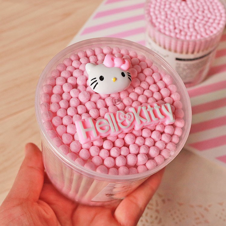 Lọ bông tăm hình Hello Kitty KT178