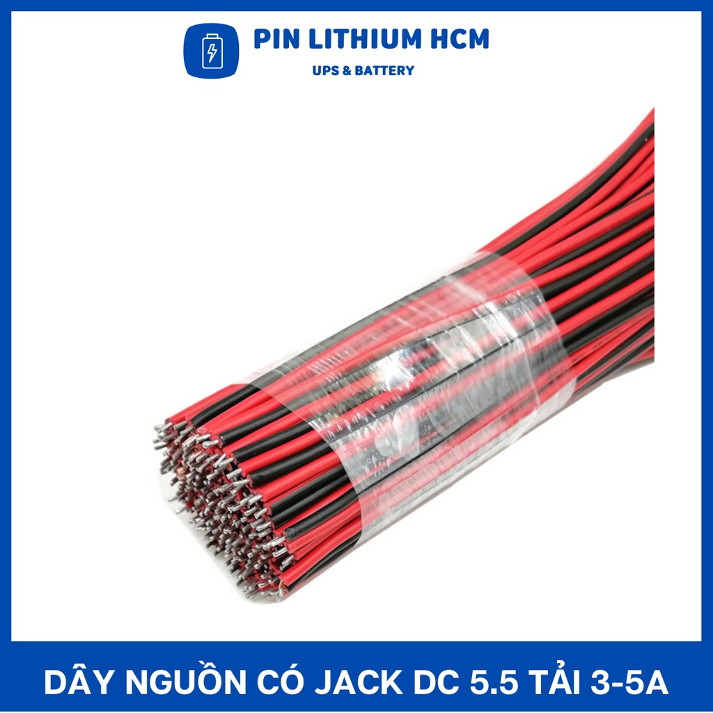 Dây nguồn có jack DC 5.5 chịu tải 3-5A