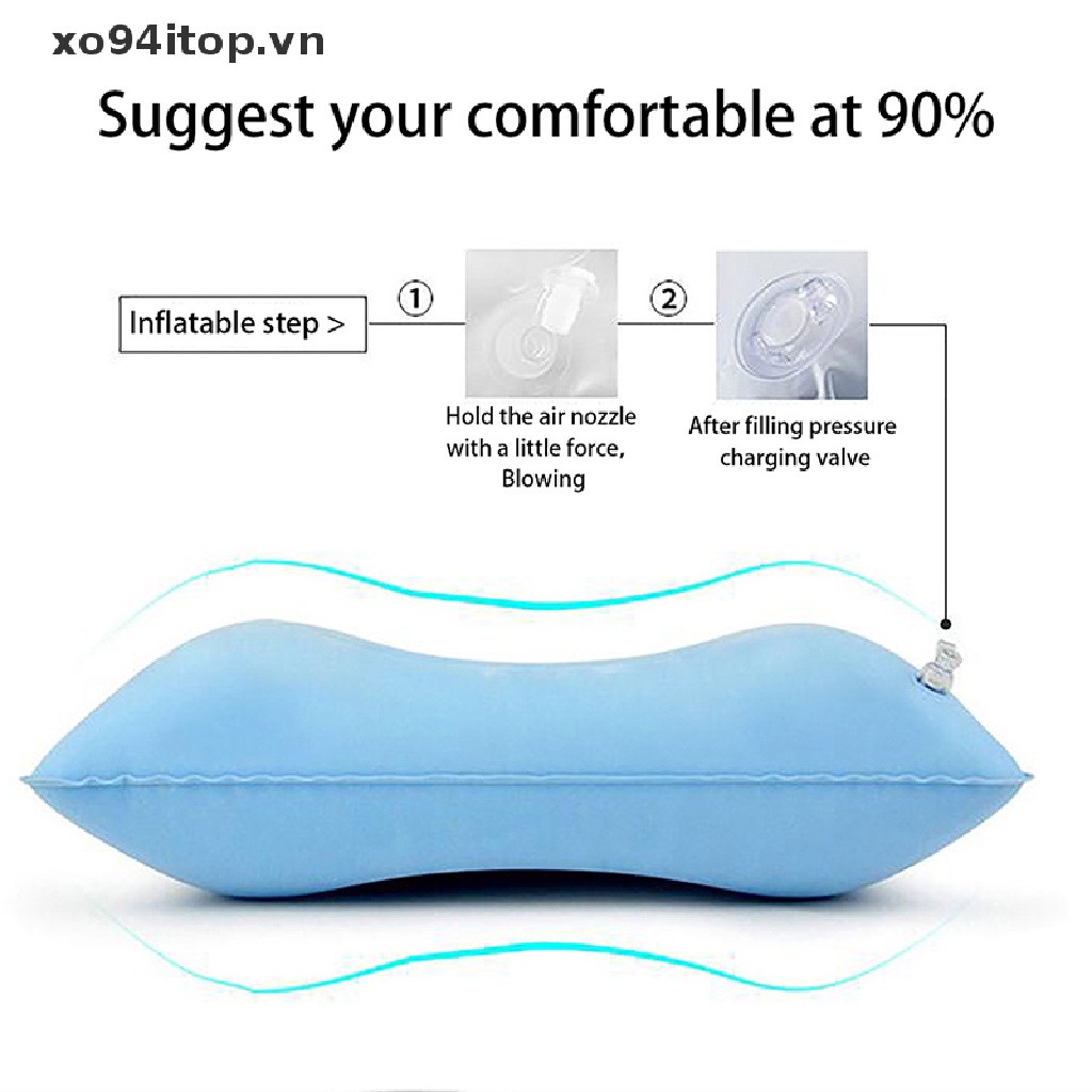 Xoitop Gối Bơm Hơi PVC Nylon Tiện Dụng Khi Đi Cắm Trại