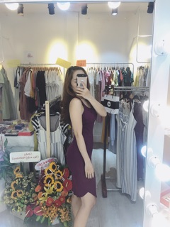 Đầm body 3 lỗ form dài