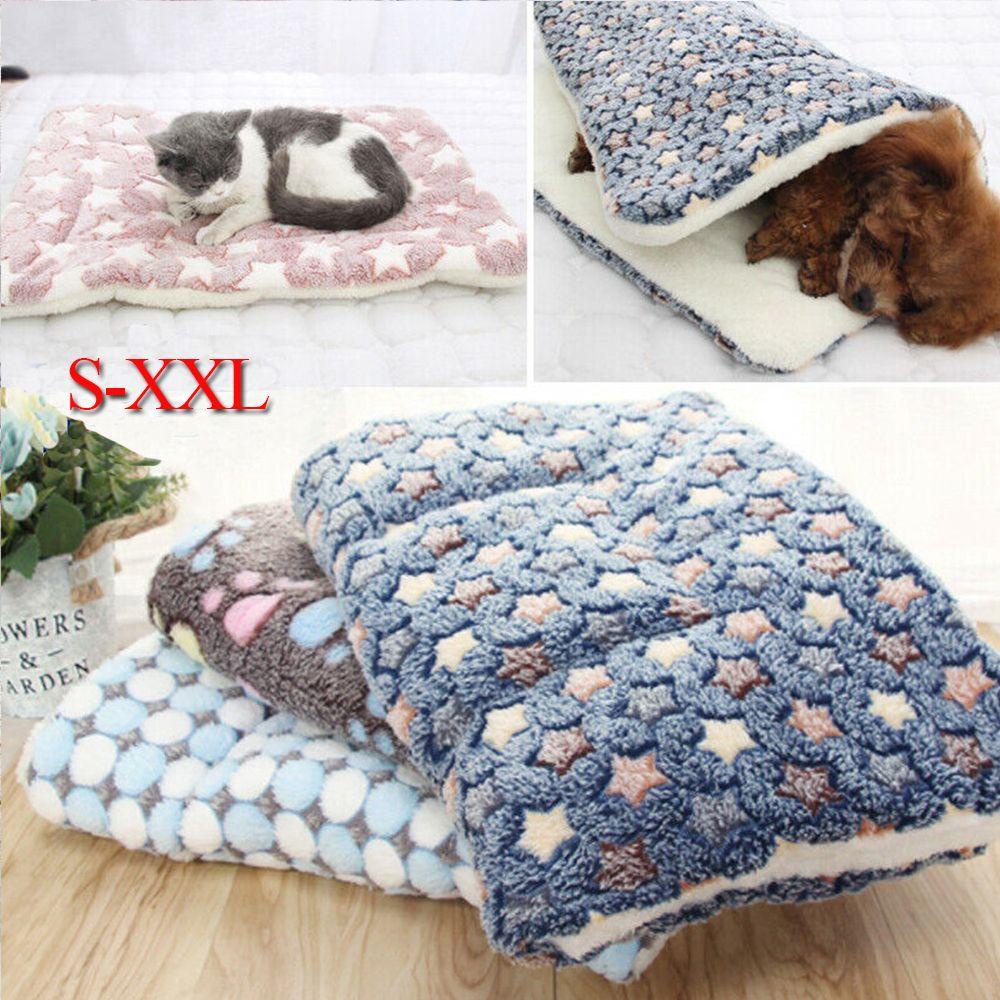 Đệm Ngủ Bằng Vải Flannel Mềm Mại Dành Cho Thú Cưng SHOUKEY